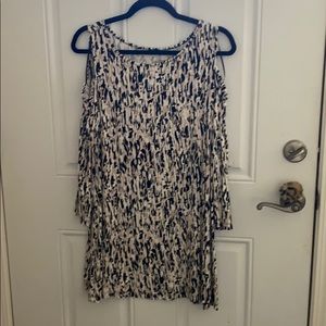 Cold shoulder mini dress